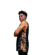 ALOHA FESTIVALS BROWN BASKETBALL JERSEY Jersey Hawaii's Finest 