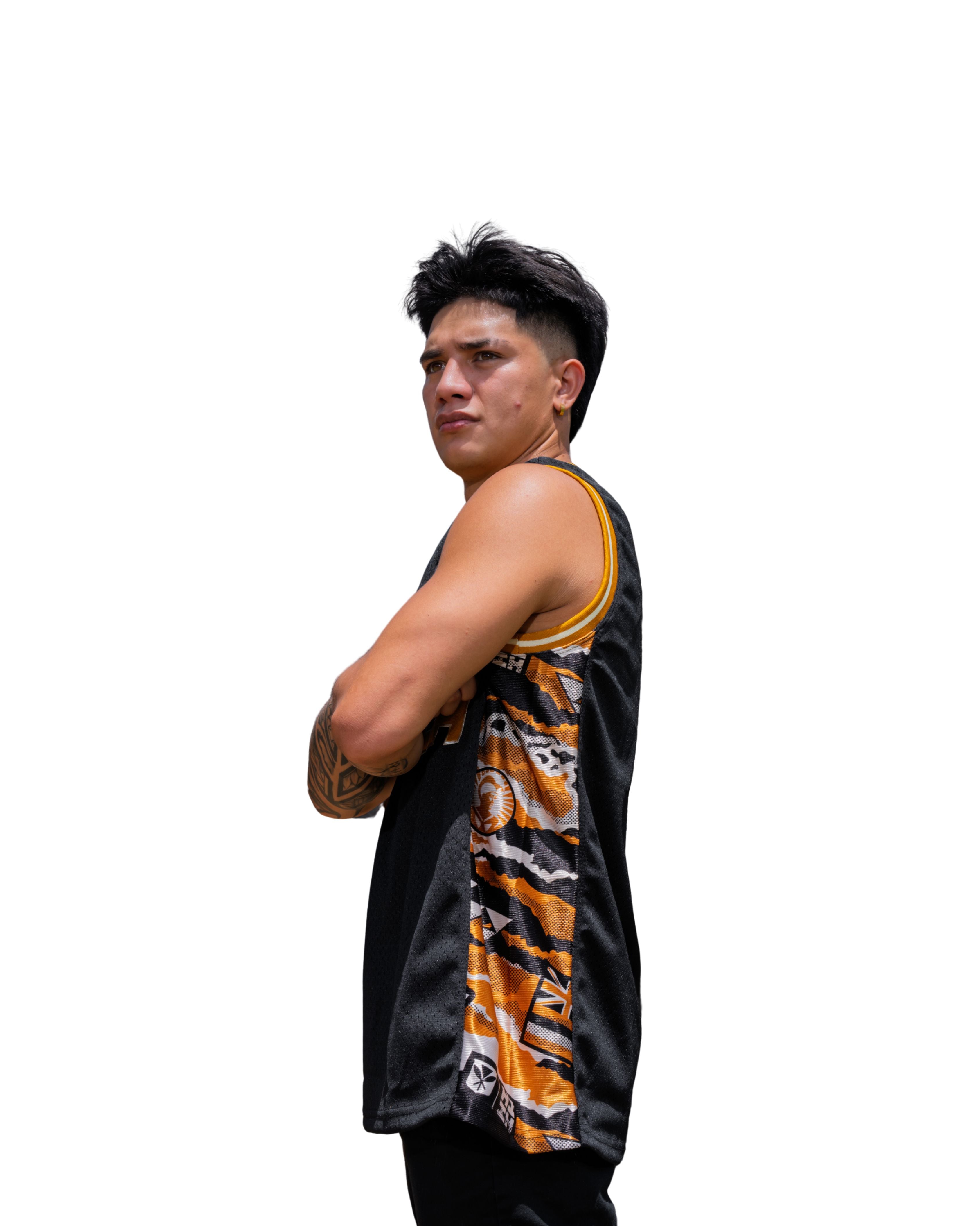 ALOHA FESTIVALS BROWN BASKETBALL JERSEY Jersey Hawaii's Finest 