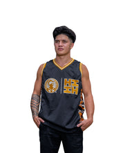 ALOHA FESTIVALS BROWN BASKETBALL JERSEY Jersey Hawaii's Finest SMALL 