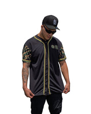 ALOHA FESTIVALS CAMO BASEBALL JERSEY Jersey Hawaii's Finest SMALL 