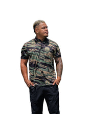 ALOHA FESTIVALS CAMO GOLF SHIRT Jersey Hawaii's Finest SMALL 