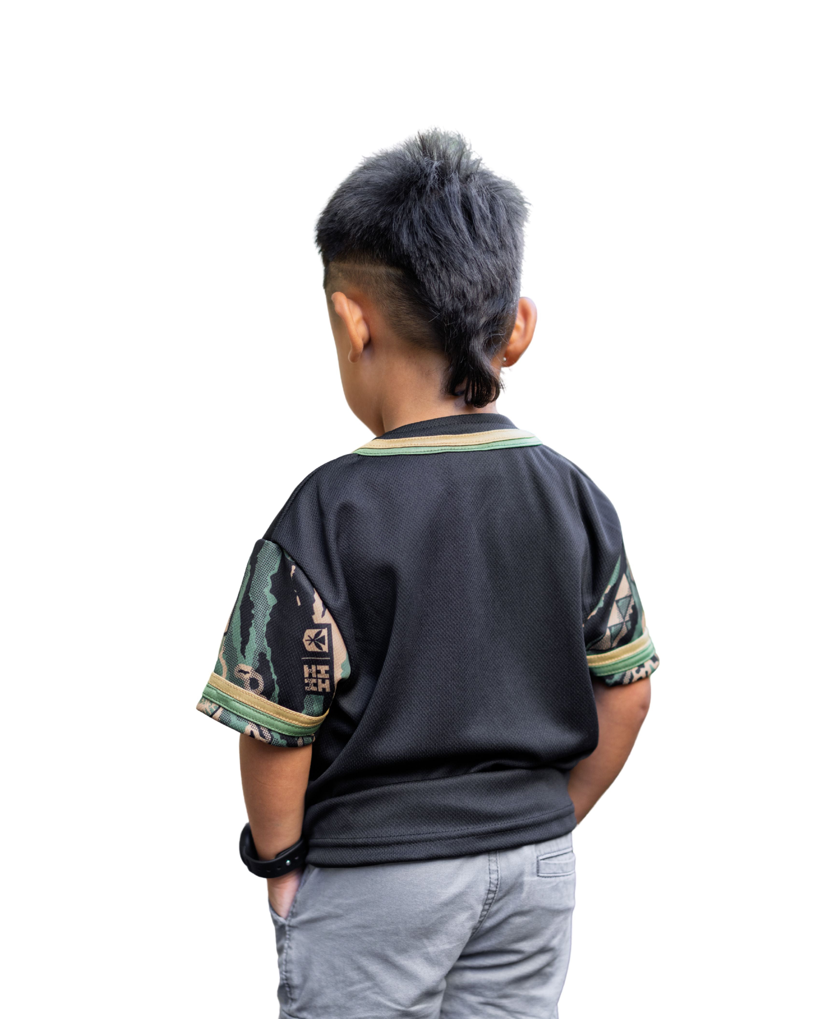 ALOHA FESTIVALS CAMO KEIKI BASEBALL JERSEY Shirts Hawaii's Finest 