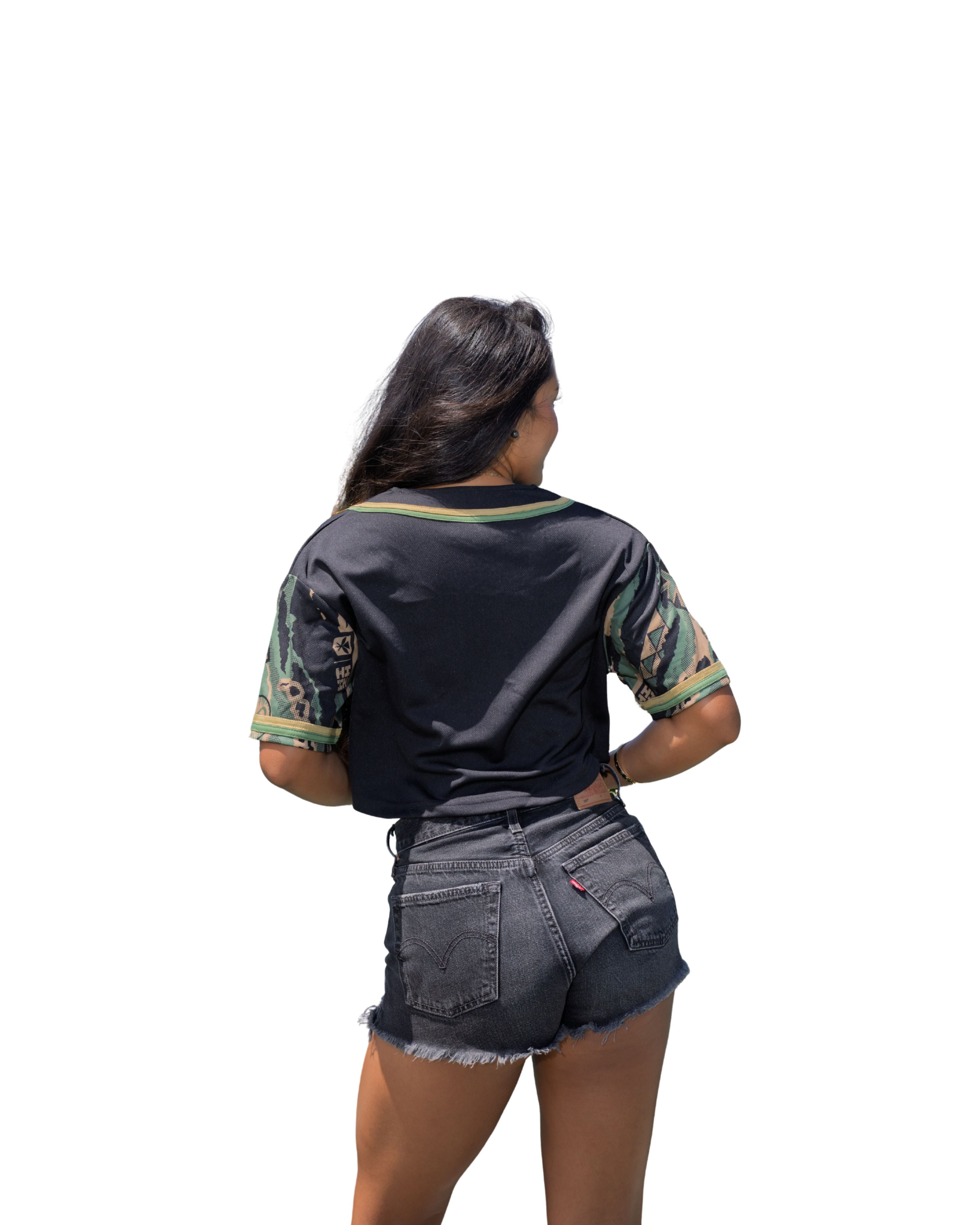 ALOHA FESTIVALS CAMO WOMEN'S BASEBALL JERSEY Jersey Hawaii's Finest 
