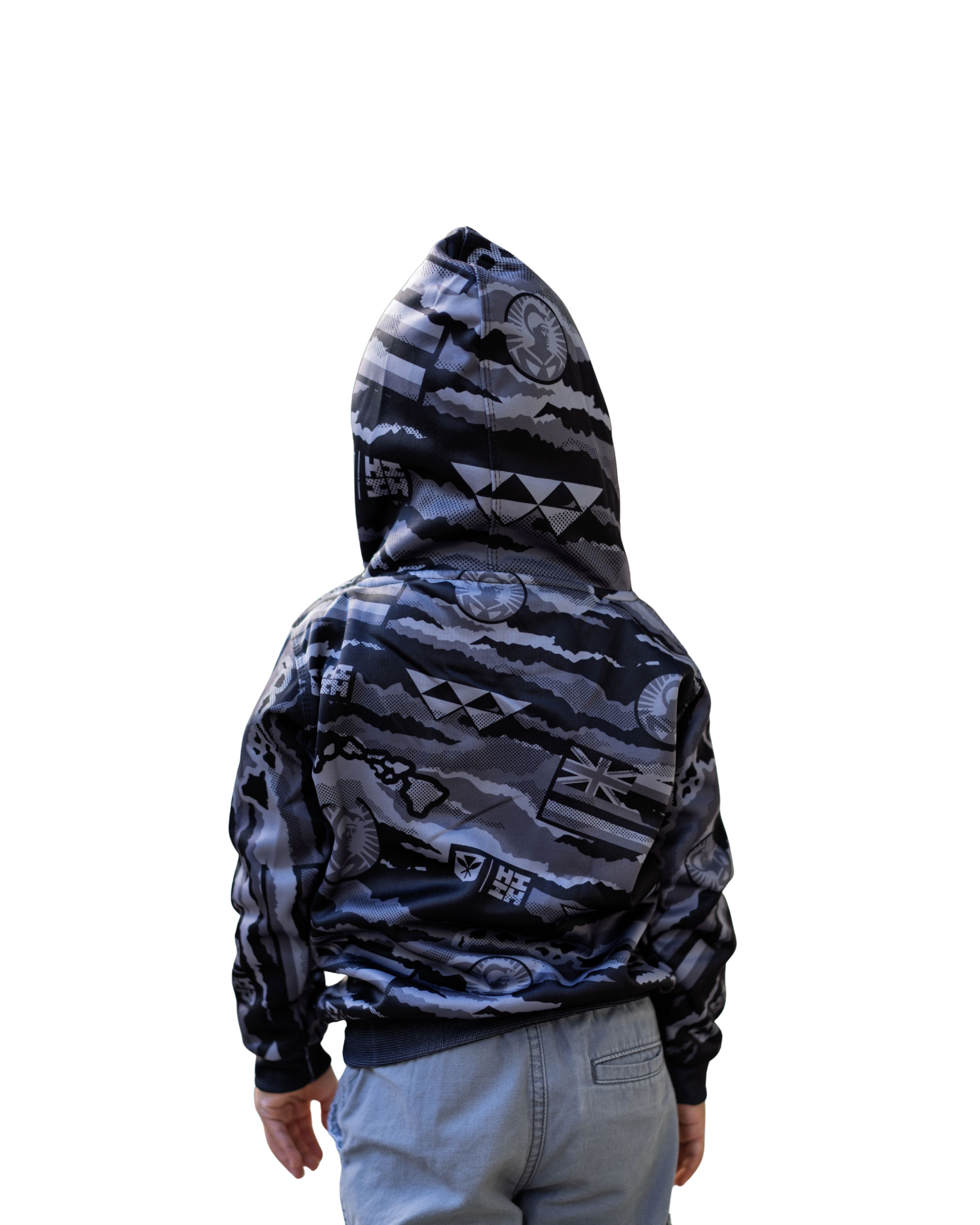 ALOHA FESTIVALS GRAY KEIKI HOODIE Shirts Hawaii's Finest 