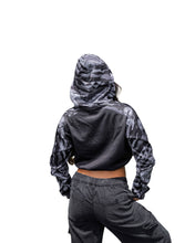 ALOHA FESTIVALS GRAY WOMEN'S CROP HOODIE Jacket Hawaii's Finest 