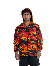 ALOHA FESTIVALS RED & YELLOW WINDBREAKER Jackets Hawaii's Finest X-SMALL 