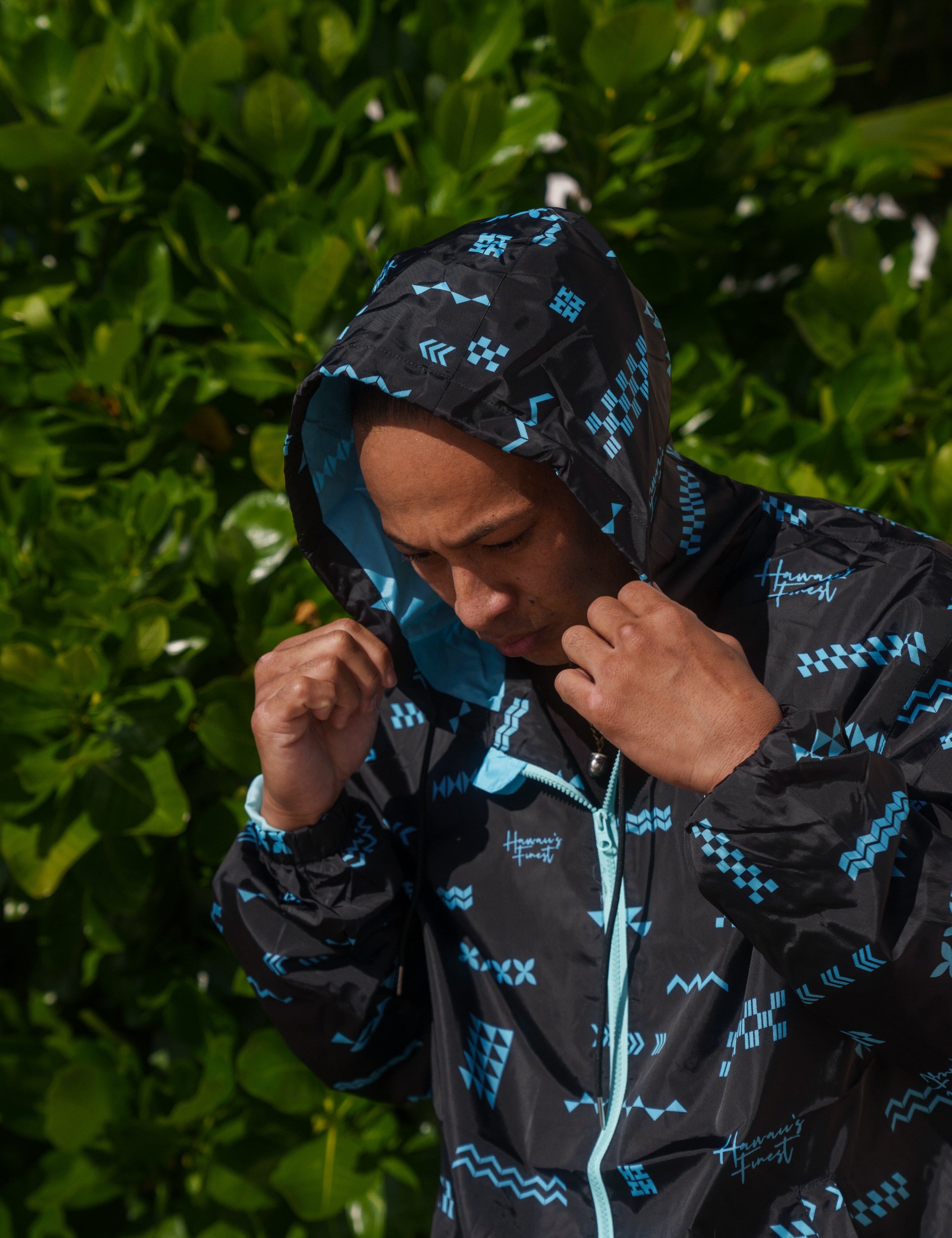 ʻANO KĀPALA BLACK & MINT WINDBREAKER Jersey Hawaii's Finest 