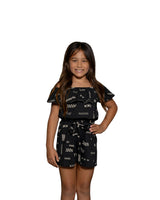 ʻANO KĀPALA KEIKI BLACK & WHITE O-T-S ROMPER
