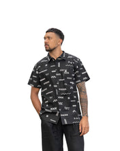 ʻANO KĀPALA MEN'S BLACK & WHITE ALOHA SHIRT Shirts Hawaii's Finest SMALL 