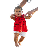 ʻANO KĀPALA PĒPĒ RUFFLE TOP