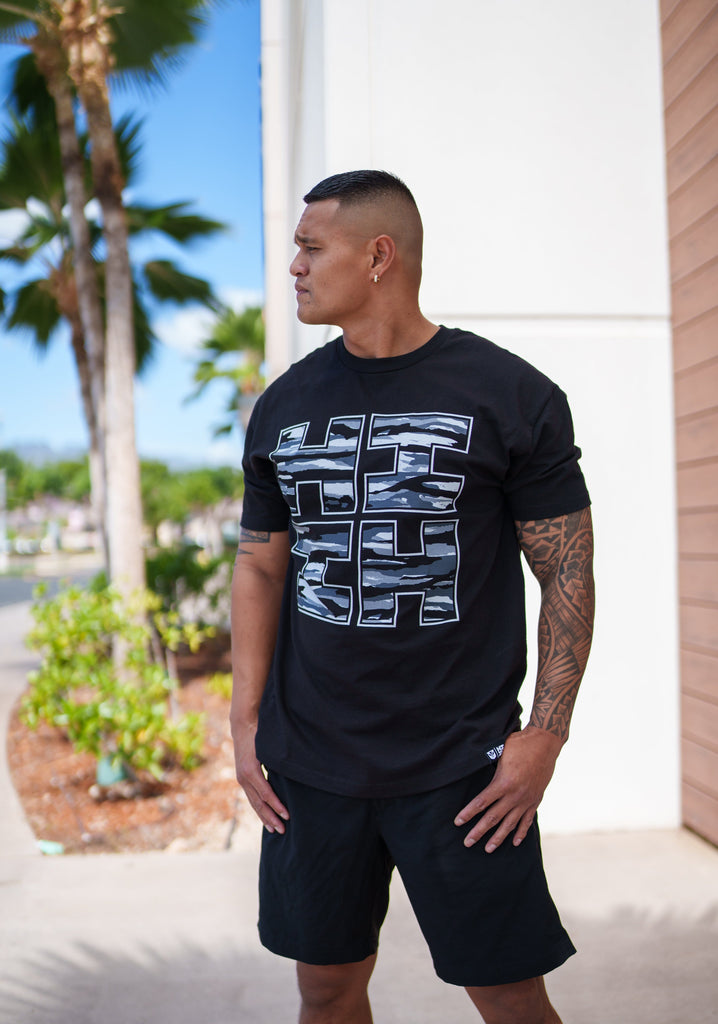 BARK CAMO GRAYS T-SHIRT Shirts Hawaii's Finest 