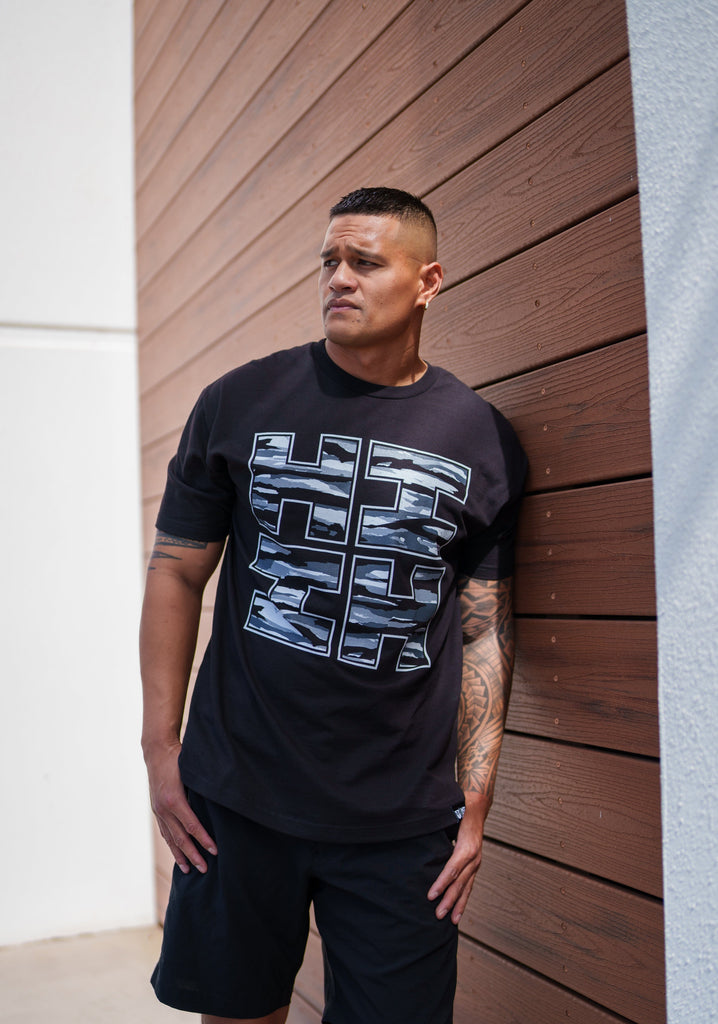 BARK CAMO GRAYS T-SHIRT Shirts Hawaii's Finest MEDIUM 