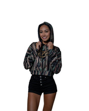 BARK CAMO WOMEN'S CROP HOODIE Jacket Hawaii's Finest 