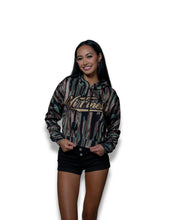 BARK CAMO WOMEN'S CROP HOODIE Jacket Hawaii's Finest X-SMALL 