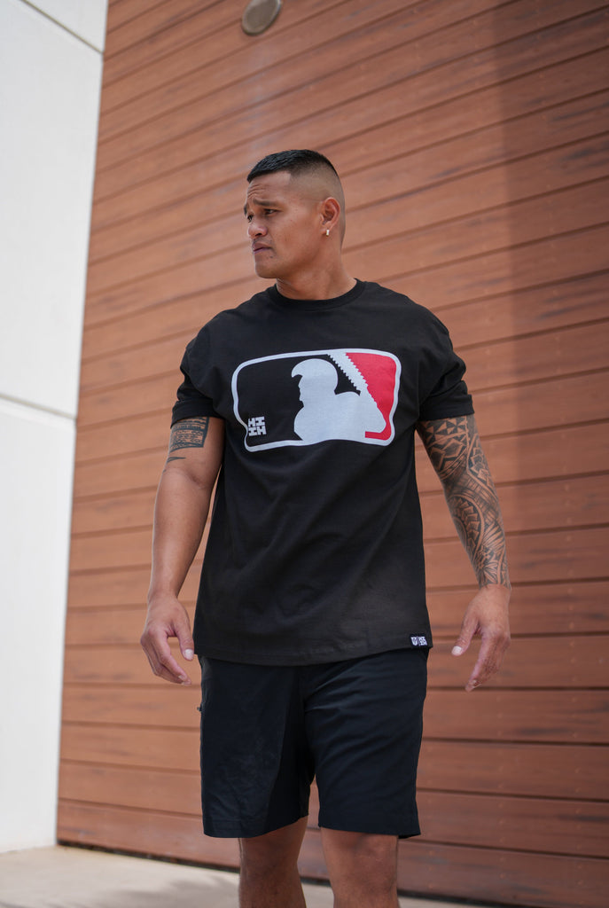 BATTER UP BLACK T-SHIRT Shirts Hawaii's Finest 