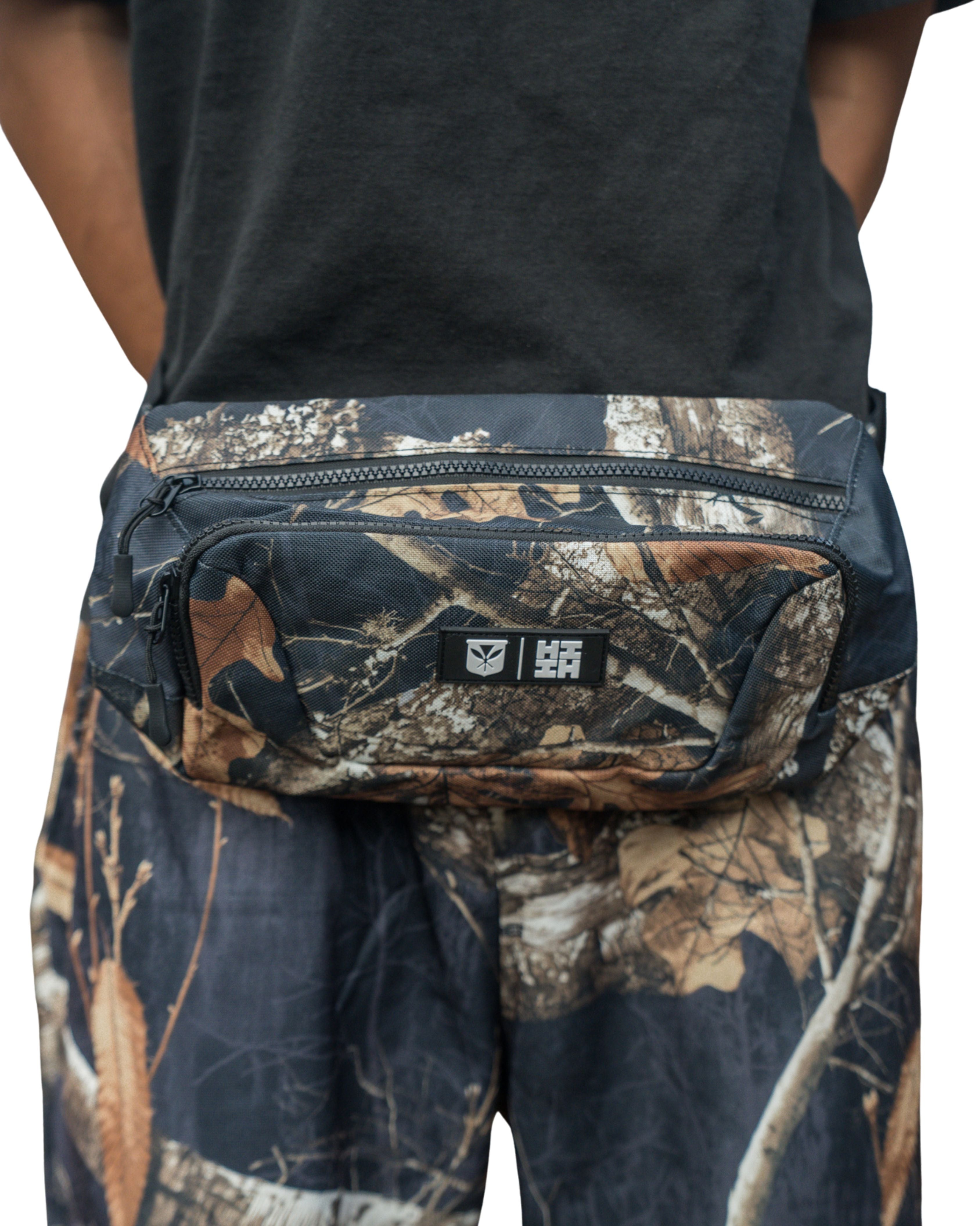 BLACK EDGE REAL TREE CAMO FANNY PACK Bags Hawaii's Finest 