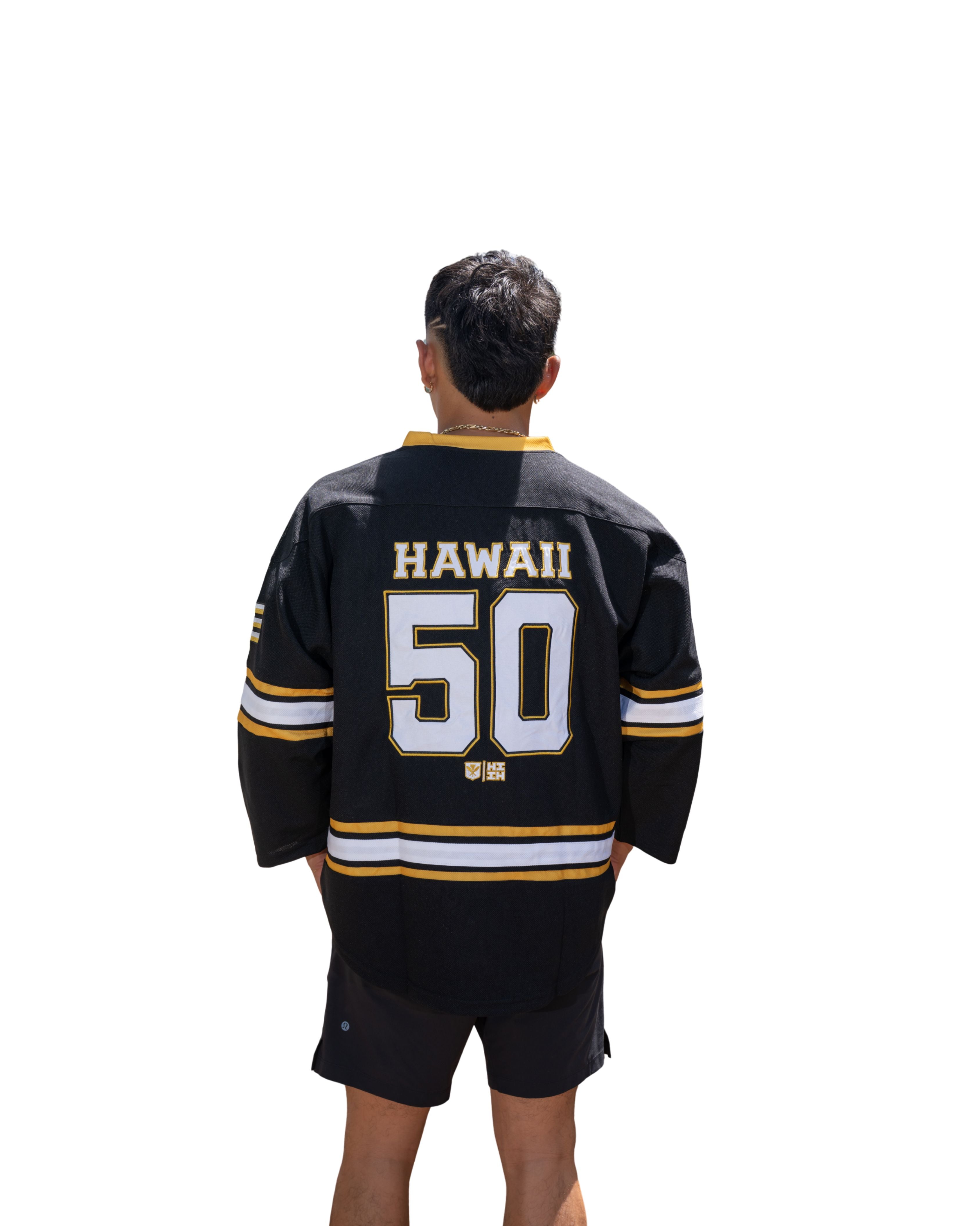 BLACK & GOLD IKAIKA HOCKEY JERSEY Jersey Hawaii's Finest 