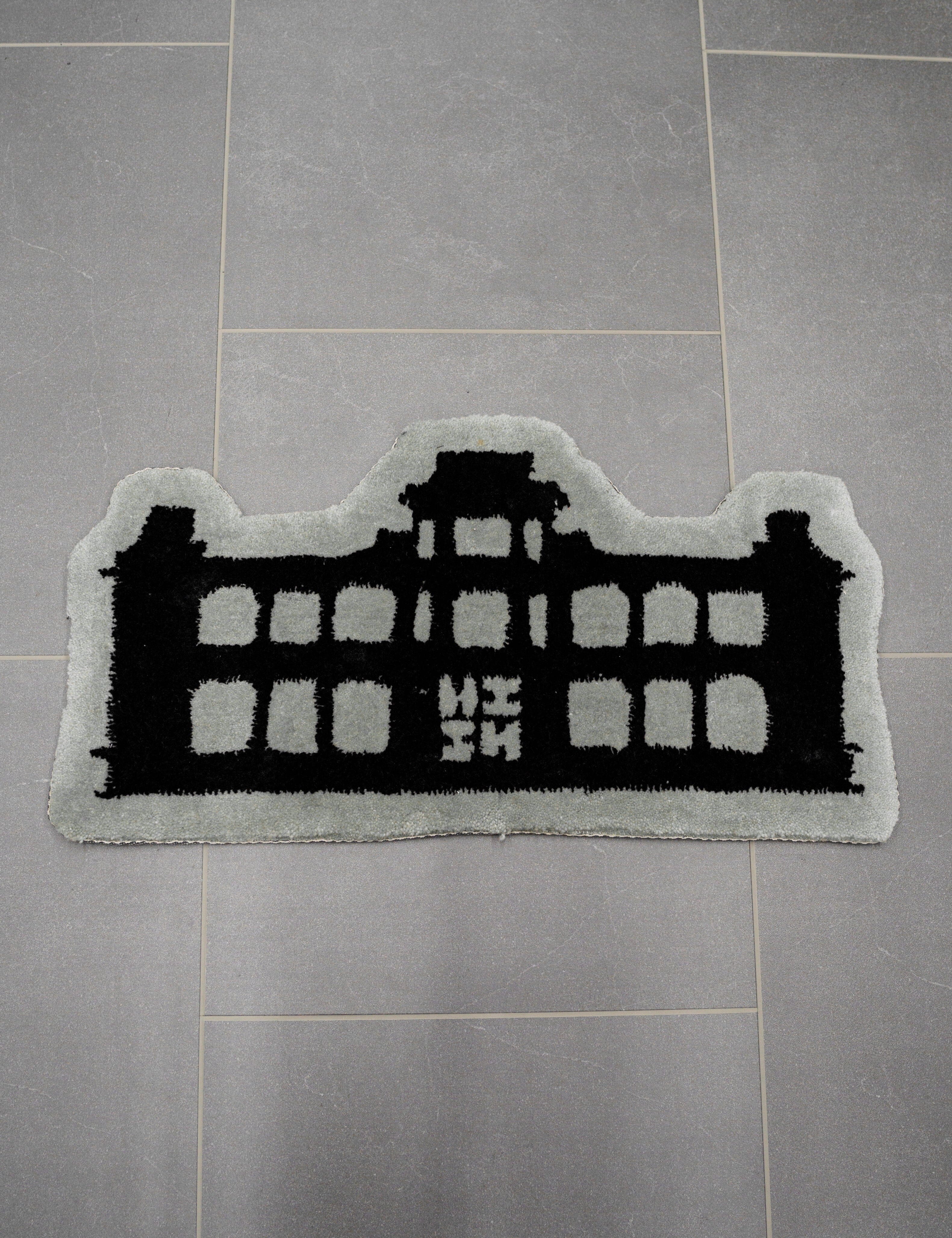 BLACK & GRAY PALACE AREA RUG Utility Hawaii's Finest 