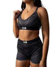 BLACK & GRAY TRIBAL WOMEN'S BRA Activewear Hawaii's Finest 