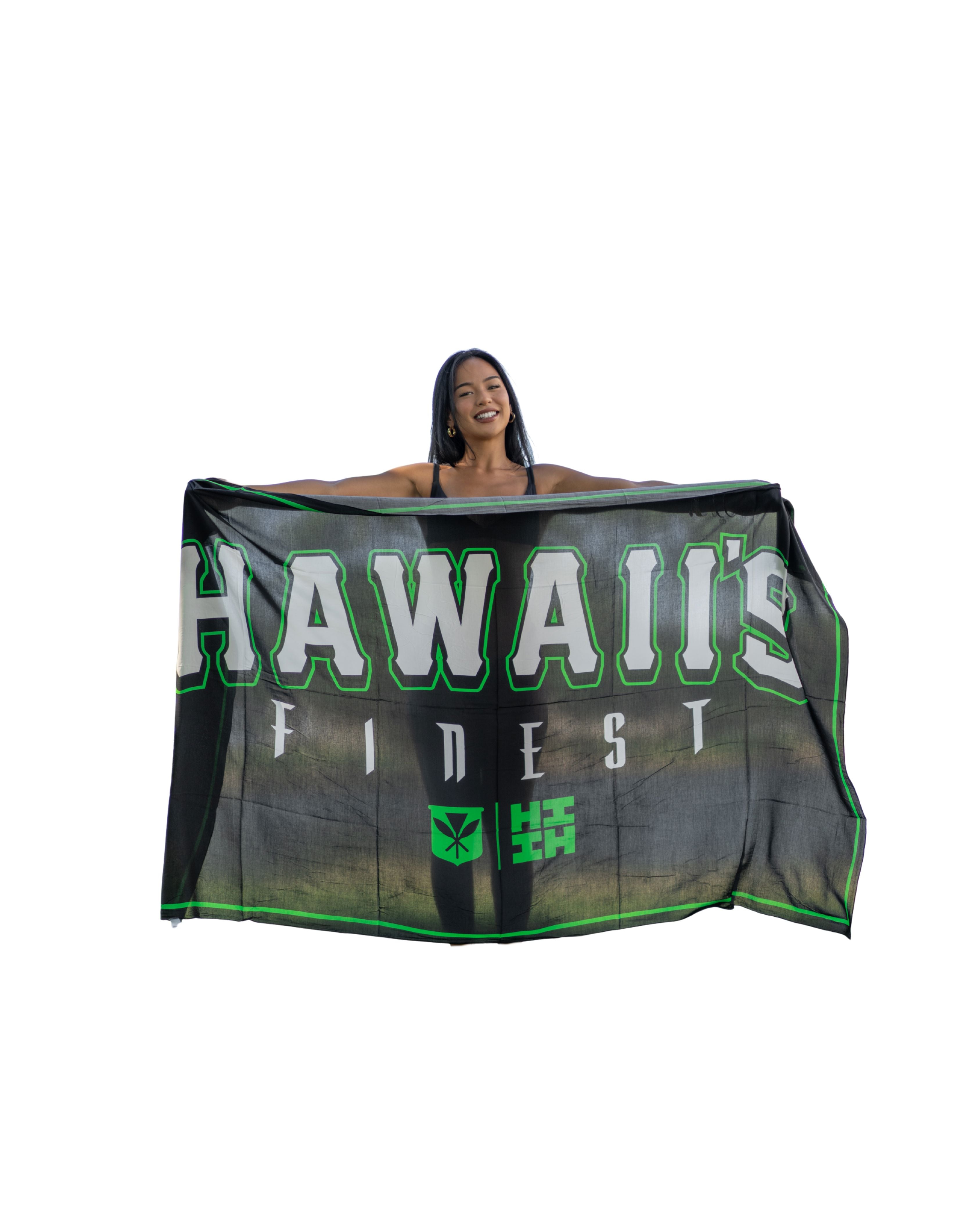BLACK & GREEN HAWAI'I PAREO Hawaii's Finest 