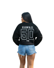 BLACK HAWAII SCRIPT OVERSIZED SWEATER Jacket Hawaii's Finest 