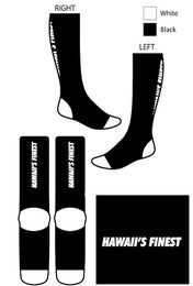 BLACK HI FINEST SOCKS Socks Hawaii's Finest 