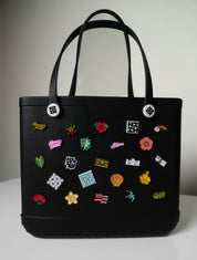 BLACK HIFIBITZ TOTE W/HIFIBITZ Bags Hawaii's Finest 