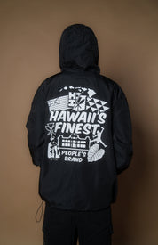 BLACK LOGOS RAIN JACKET Jacket Hawaii's Finest 