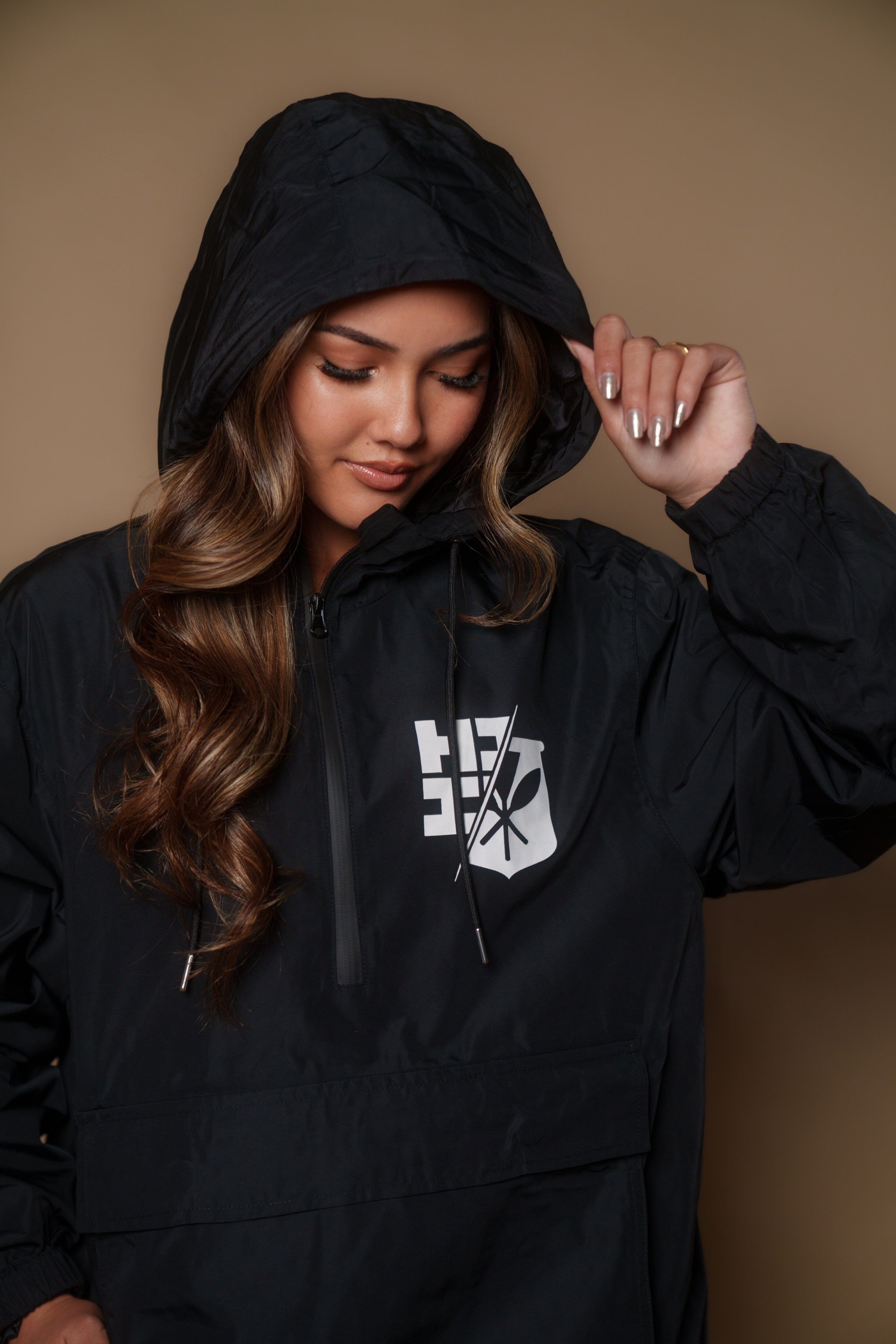 BLACK LOGOS RAIN JACKET Jacket Hawaii's Finest 