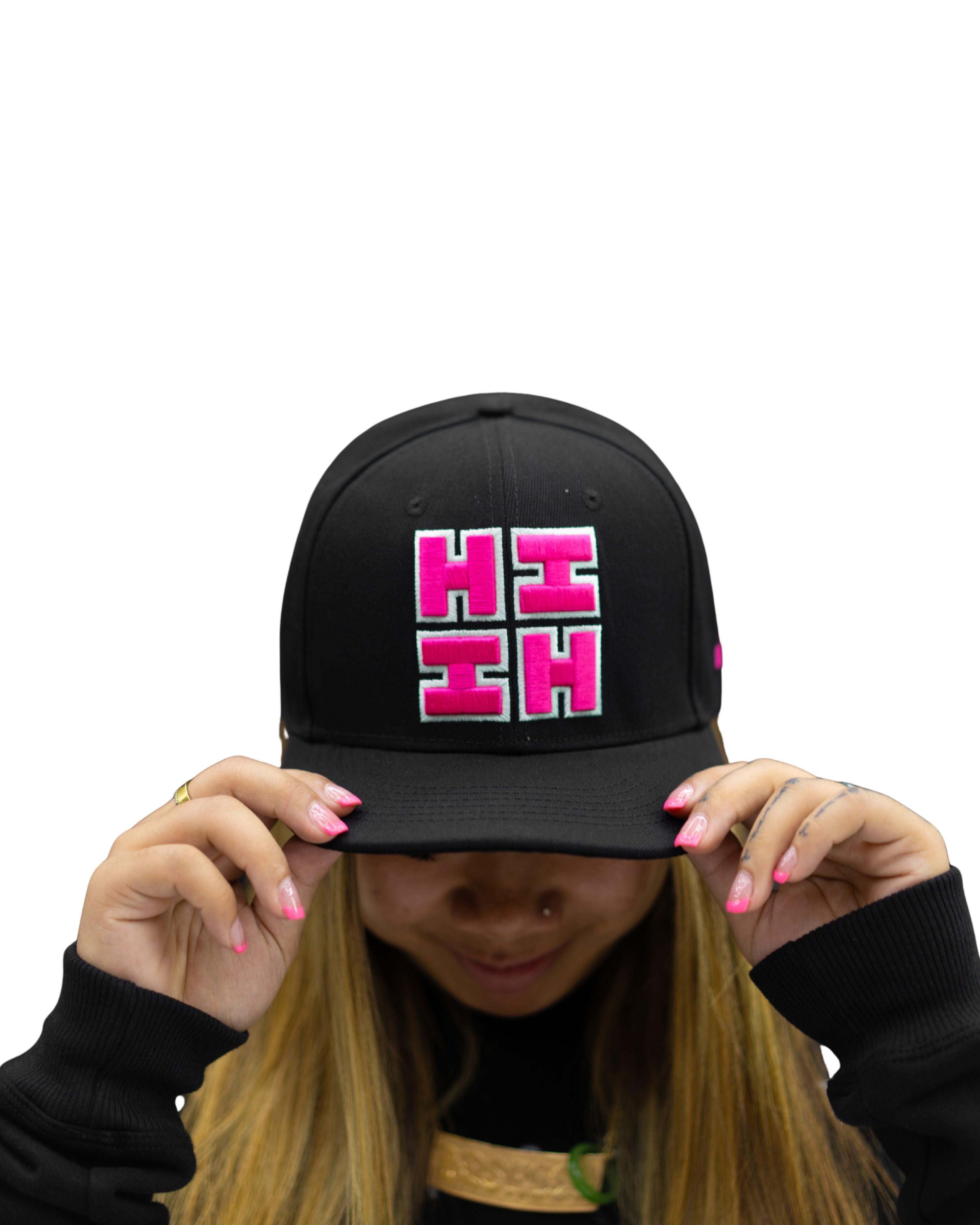 BLACK & PINK HIFI LOGO HAT Hat Hawaii's Finest 