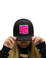 BLACK & PINK HIFI LOGO HAT