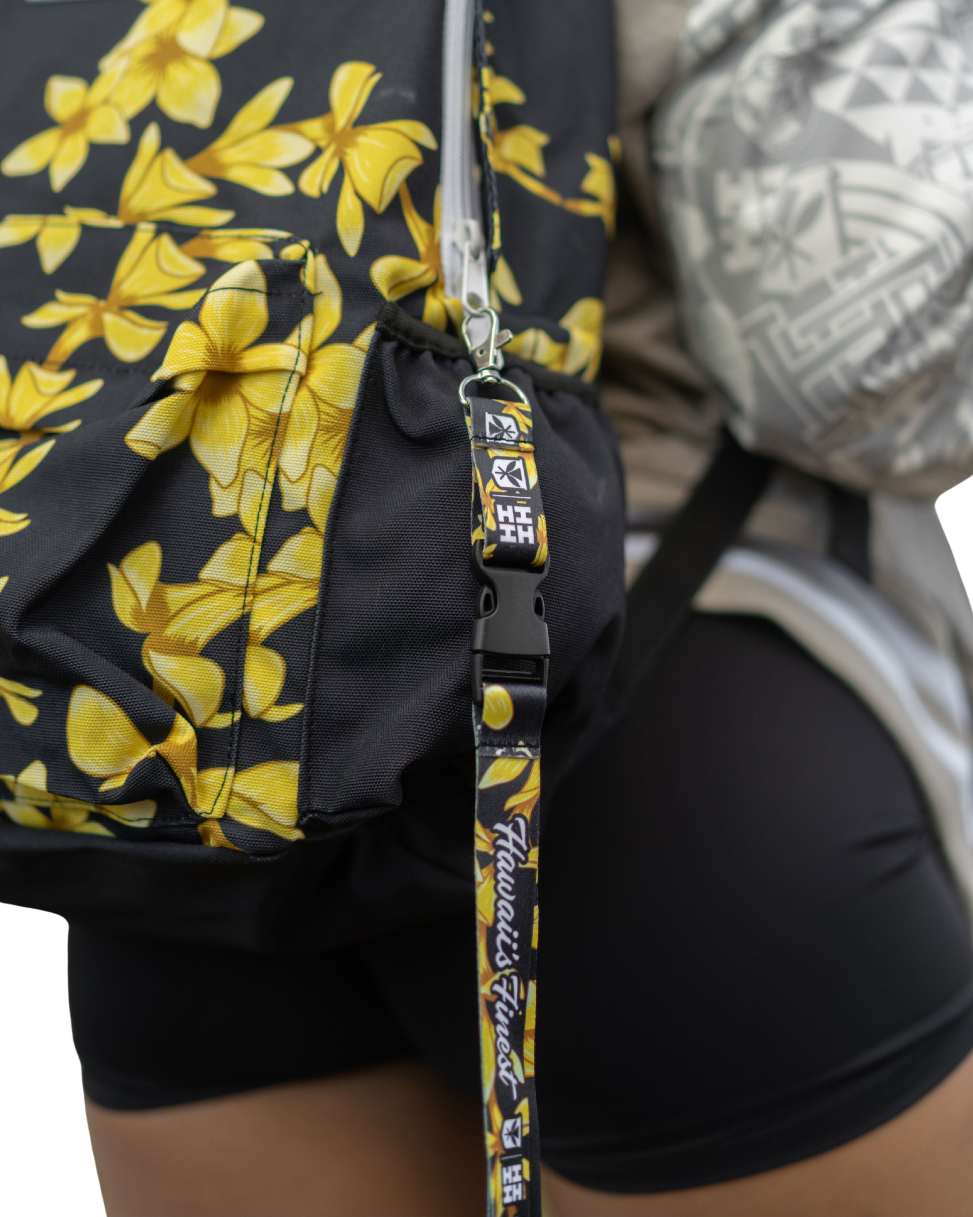 BLACK PLUMERIA BACK-TO-SCHOOL SET Backpack Hawaii's Finest 