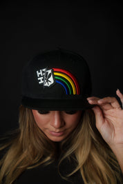 BLACK RAINBOW HAT Hat Hawaii's Finest 