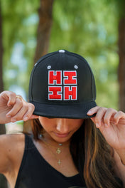 BLACK & RED HIFI LOGO HAT Hat Hawaii's Finest 