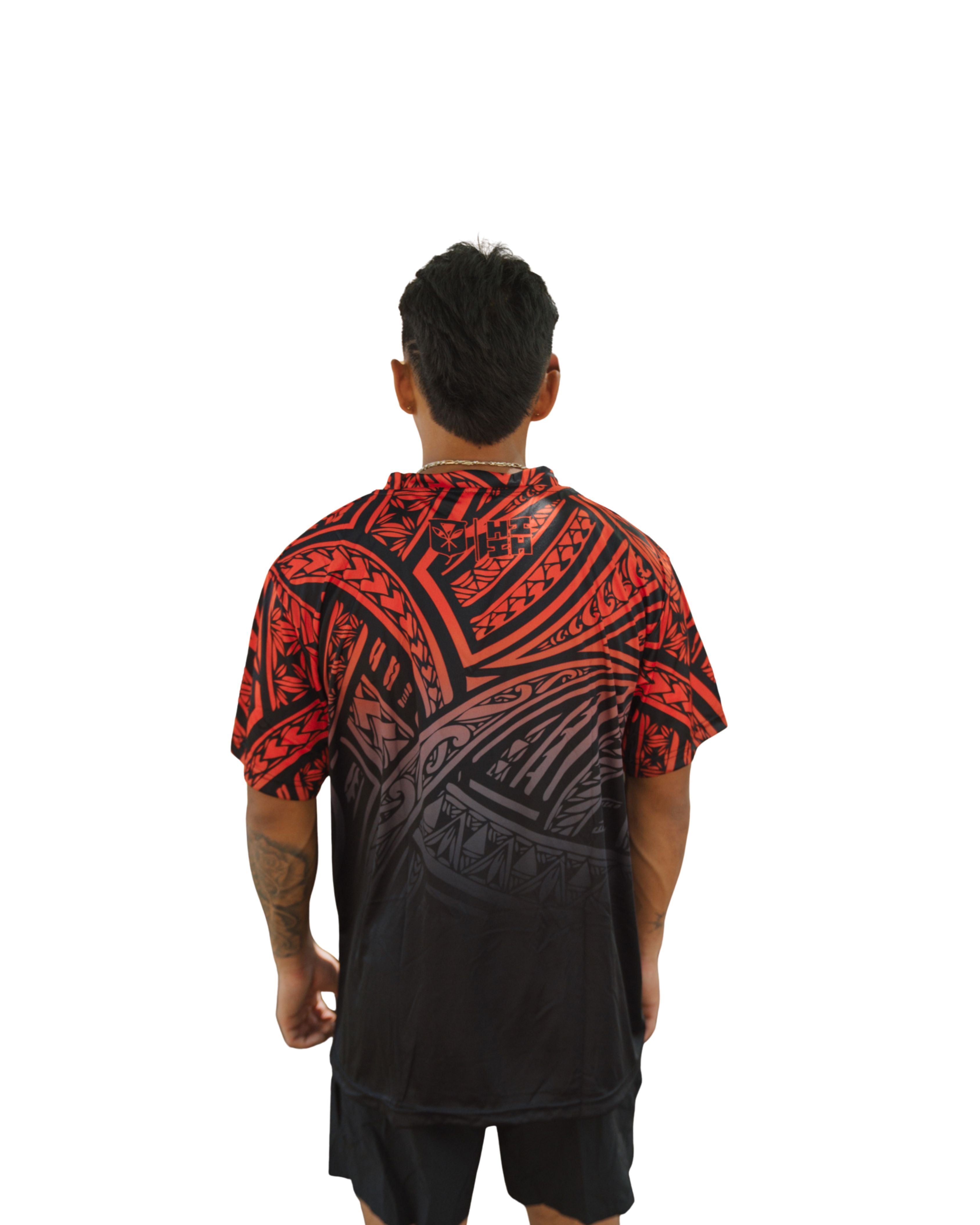 BLACK & RED TRIBAL DRI-FIT T-SHIRT Hawaii's Finest 