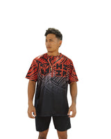 BLACK & RED TRIBAL DRI-FIT T-SHIRT