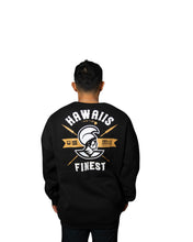 BLACK & RUST CREST OVERSIZED SWEATER Jacket Hawaii's Finest 