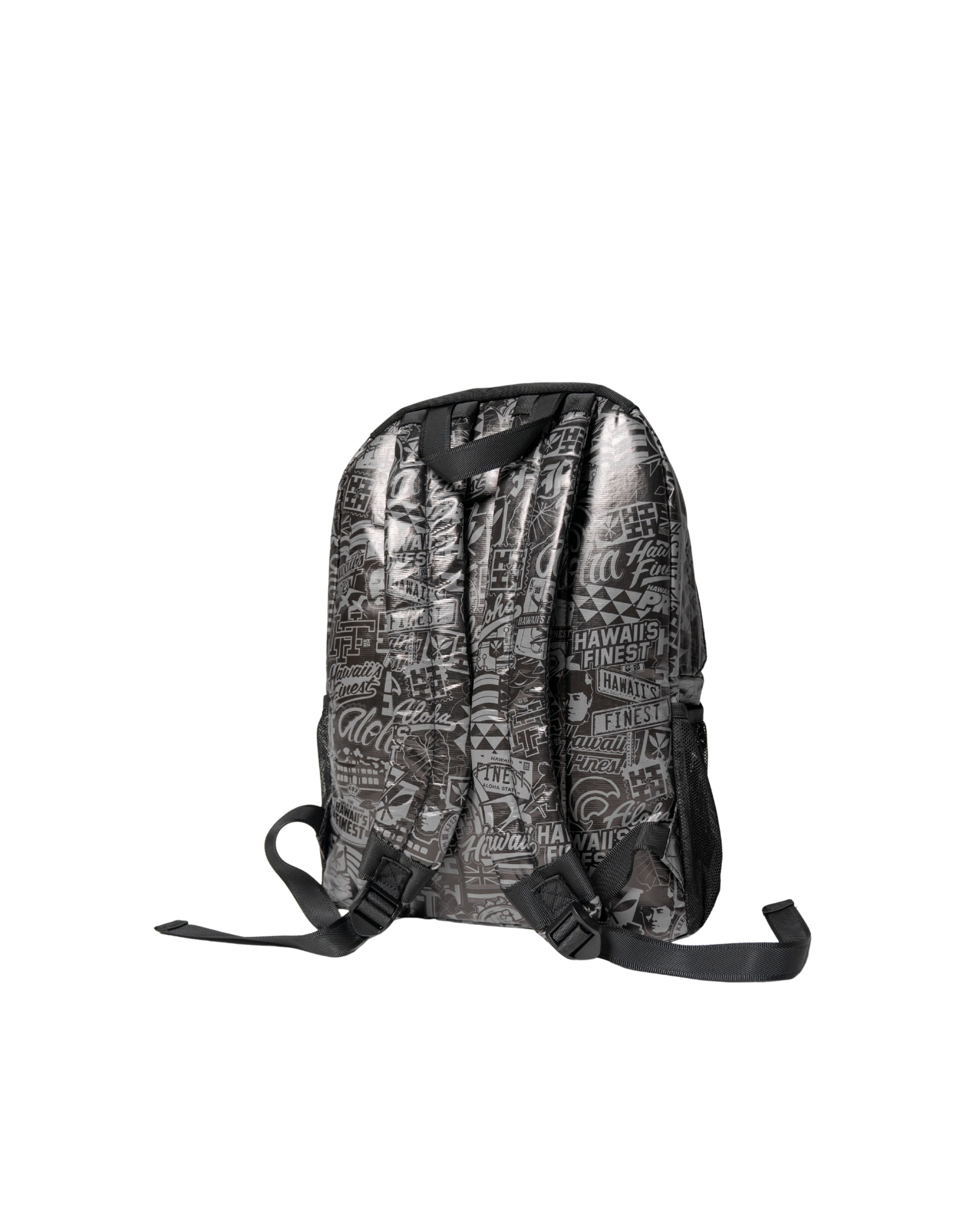 BLACK STICKERBOMB HIFI-VEK BACKPACK Bags Hawaii's Finest 