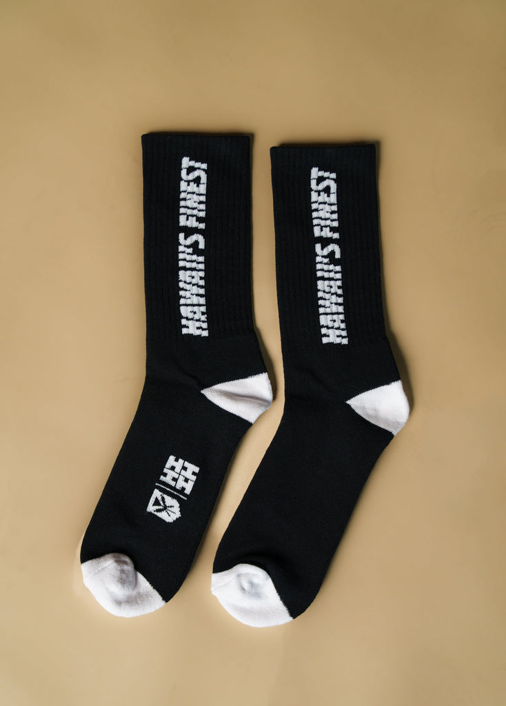 BLACK & WHITE FINEST SOCKS Socks Hawaii's Finest 
