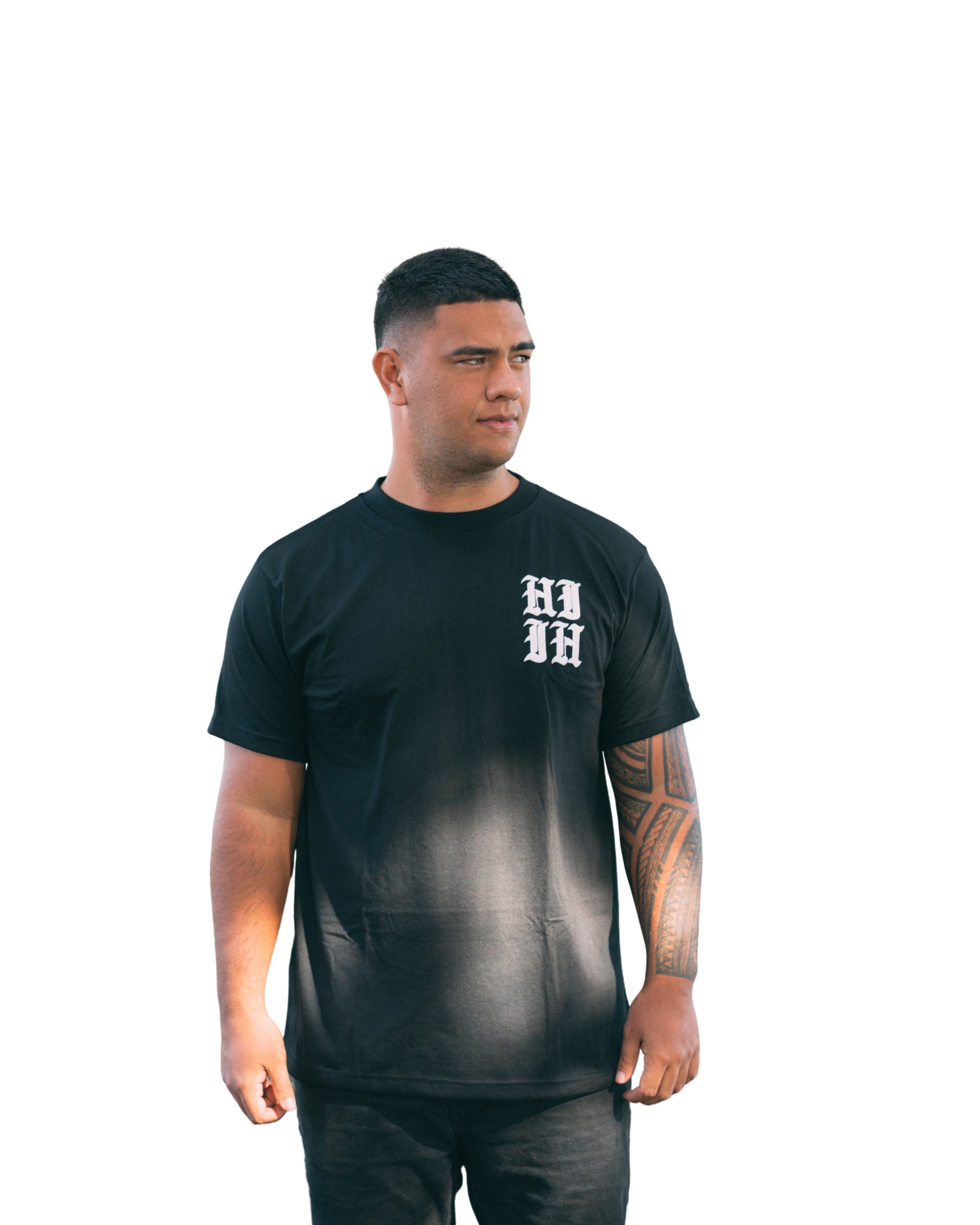 BLACK & WHITE HIFI GOLF T-SHIRT Hawaii's Finest X-SMALL 