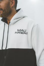 BLACK & WHITE MAU HOODIE Jacket Mau Hawaii 