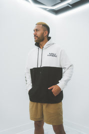 BLACK & WHITE MAU HOODIE Jacket Mau Hawaii SMALL 