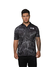 BLACK & WHITE PALMS GOLF SHIRT Shirts Hawaii's Finest SMALL 