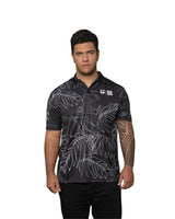 BLACK & WHITE PALMS GOLF SHIRT