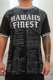 BLACK & WHITE PETITION SOFTBALL JERSEY Jersey Hawaii's Finest 