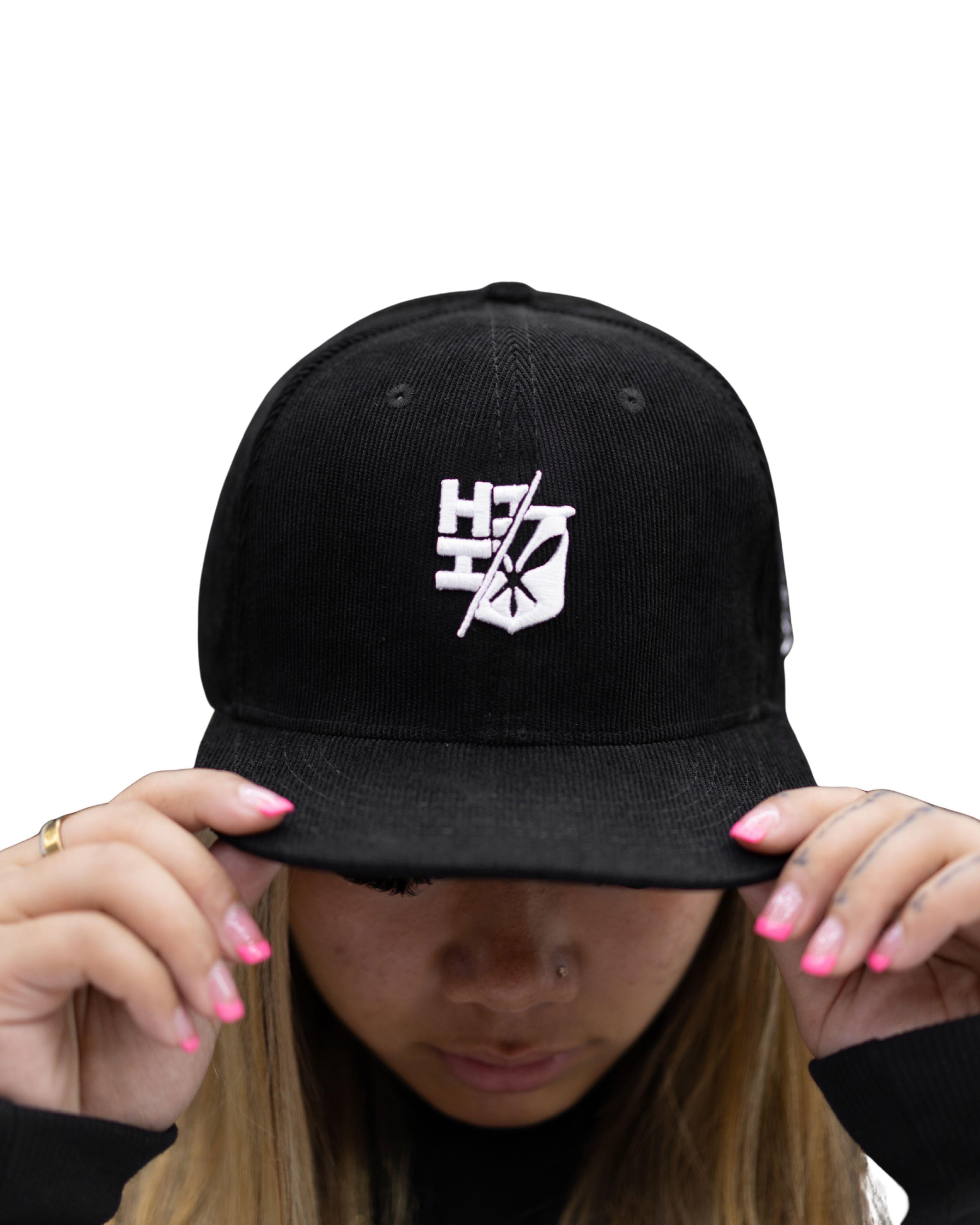 BLACK & WHITE SPLIT LOGO HAT Hat Hawaii's Finest 