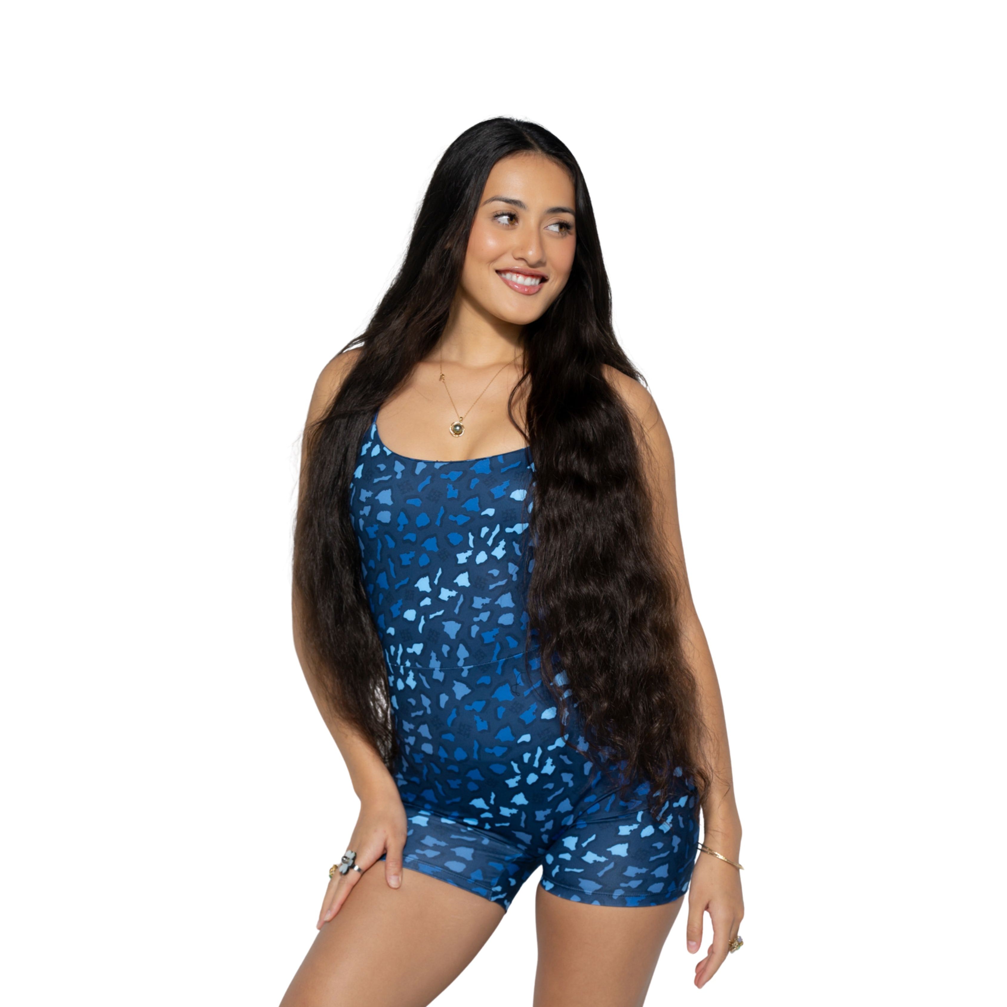 BLUE ISLANDS ACTIVE ROMPER Activewear Hawaii's Finest X-SMALL 