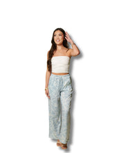 BLUE LEIS WOMEN'S FLOWY PANTS Shirts Hawaii's Finest X-SMALL 