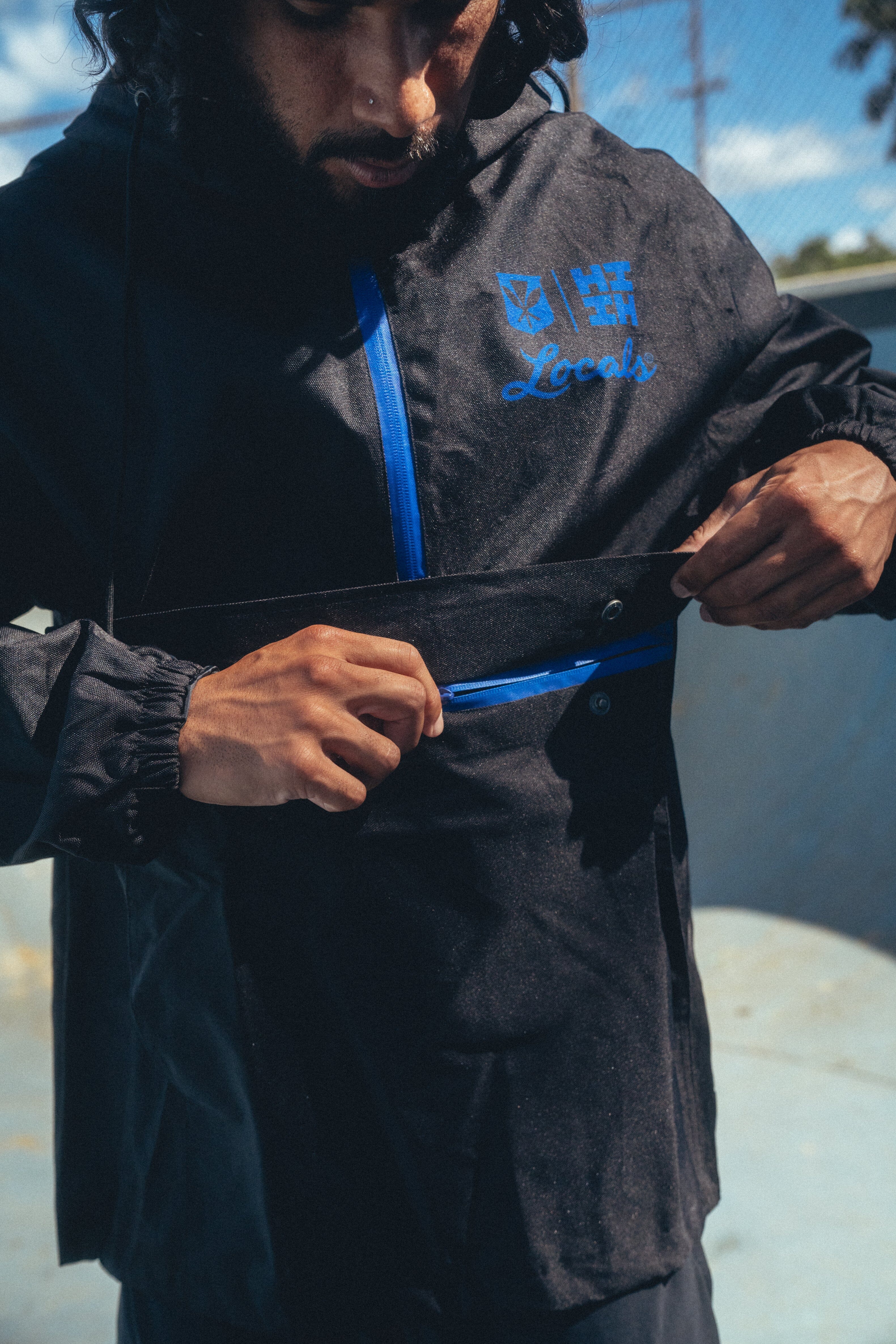 BLUE LOCALS RAIN JACKET COLLAB Jacket Hawaii's Finest 