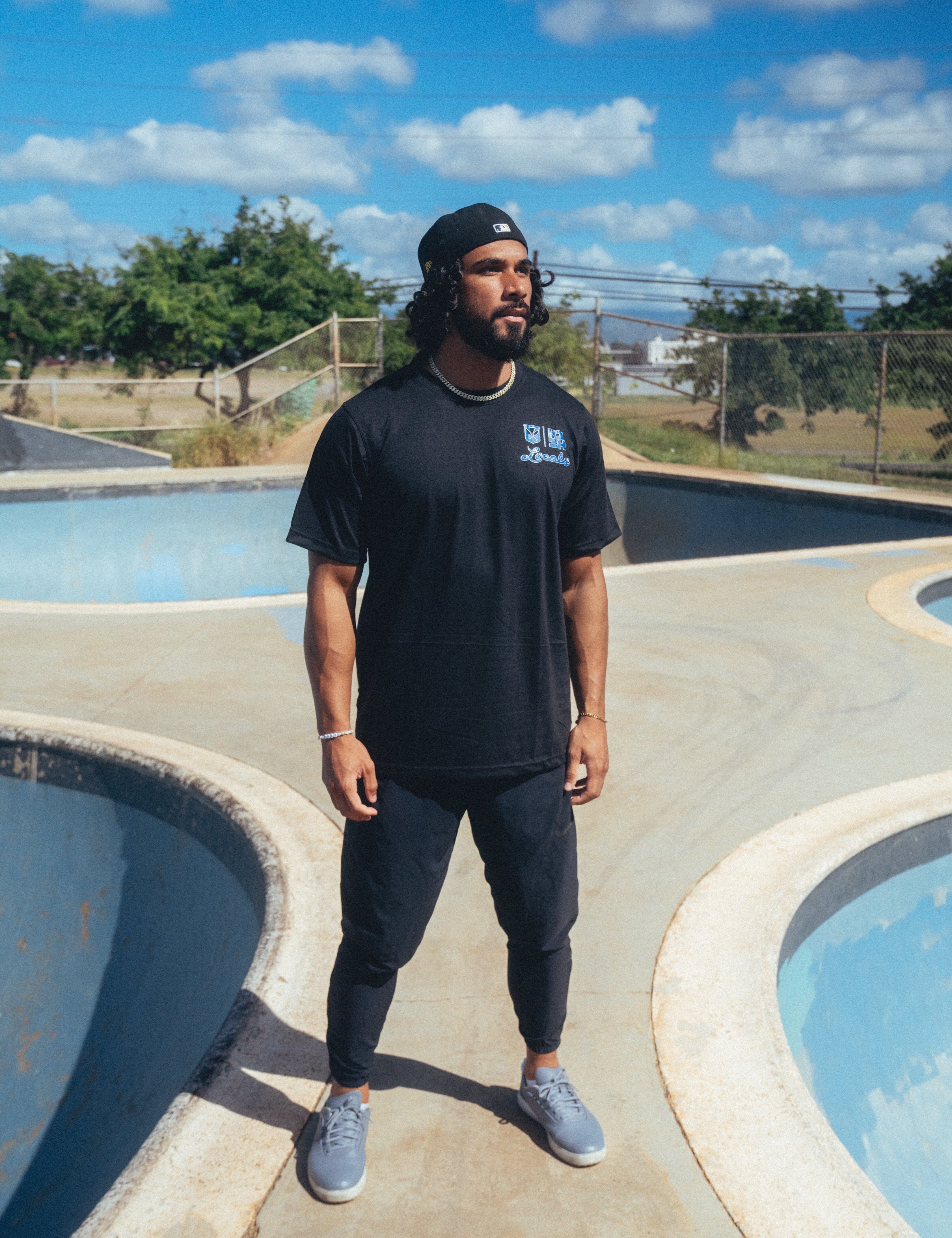 BLUE LOCALS T-SHIRT COLLAB Shirts Hawaii's Finest SMALL 